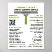 Squeegee, Windows Cleaner, Cleaner, Cleaning Servi Poster (Voorkant)