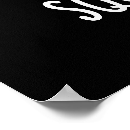 Squeekhearts Funny Mouse Lieverd Pun Dark BG Poster (Hoek)