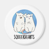 Squeekhearts Funny Mouse SweeLieveer Pun Magneet (Voorkant)