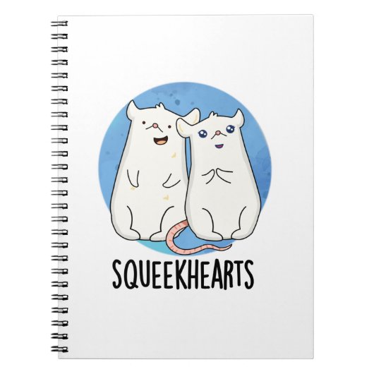 Squeekhearts Funny Mouse SweeLieveer Pun Notitieboek (Voorkant)