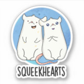 Squeekhearts Funny Mouse SweeLieveer Pun Sticker (Voorkant)