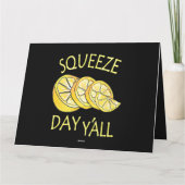Squeeze Day Yall Lemonade Business Kaart (Achterkant)