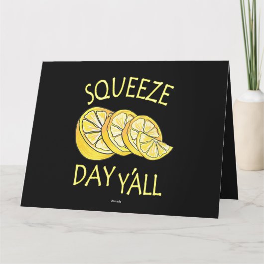 Squeeze Day Yall Lemonade Business Kaart (Achterkant)