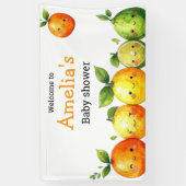 Squeeze Me Citrus Baby Shower Spandoek (Verticaal)