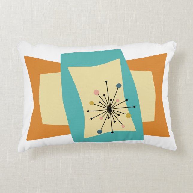 Squeeze Midcentury Modern Decorative Pillow Accent Kussen (Voorkant)