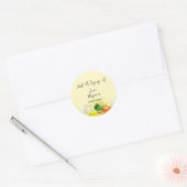 Squeeze of Love Lemonade Citroen Bruiloft Feest Ronde Sticker (Envelop)