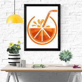 Squeeze of Sunshine: Oranje Juice Graphic Poster