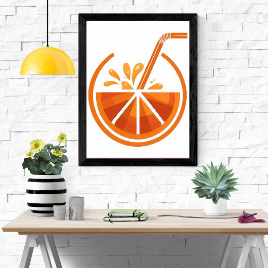 Squeeze of Sunshine: Oranje Juice Graphic Poster