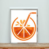 Squeeze of Sunshine: Oranje Juice Graphic Poster