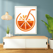 Squeeze of Sunshine: Oranje Juice Graphic Poster