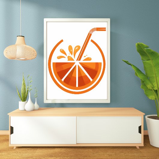Squeeze of Sunshine: Oranje Juice Graphic Poster