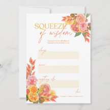 Squeeze of Wisdom Bruiloftsspel