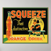  Squeeze Oranje Soda Pop Poster (Voorkant)