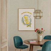 Squeeze The Day Citroen Keuken Muur Kunst Poster