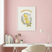 Squeeze The Day Citroen Keuken Muur Kunst Poster