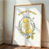 Squeeze The Day Citroen Keuken Muur Kunst Poster