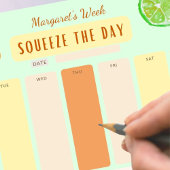 Squeeze The Day Citrus Motivatie Weekplanner Notitieblok
