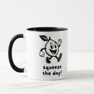 Squeeze The Day Fun Citroen Puns Mok