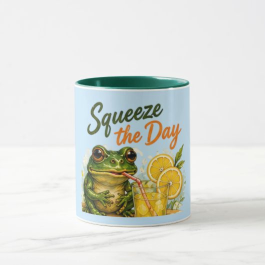 	Squeeze the Day Kikker Citroen Mok (Midden)