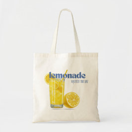 "Squeeze The Day" Limonade Waterverf Zomer  Tote Bag