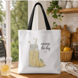 Squeeze The Day Limonade Zomer Boodschappentas Tote Bag