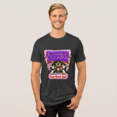 Squeezed Nog Eén Taak Grappige Burn-out Tri-Blend Shirt (Voorkant volledig)