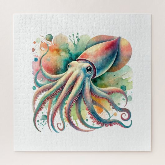 Squid 200924AREF130 - Watercolor Legpuzzel (Verticaal)