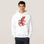 Squid at Poker met pokerkaarten Hoodie (Voorkant volledig)