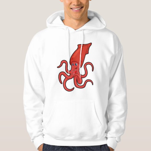 Squid at Poker met pokerkaarten Hoodie (Voorkant)