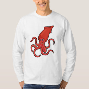 Squid at Poker met pokerkaarten T-shirt