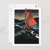 Squid Attack Briefkaart (Voorkant / Achterkant)