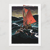 Squid Attack Briefkaart (Voorkant)