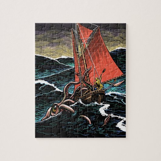 Squid Attack Puzzle Legpuzzel (Verticaal)