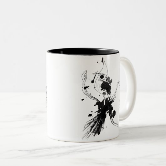 Squid Attack Tweekleurige Koffiemok (Voorkant rechts)