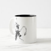 Squid Attack Tweekleurige Koffiemok (Voorkant links)