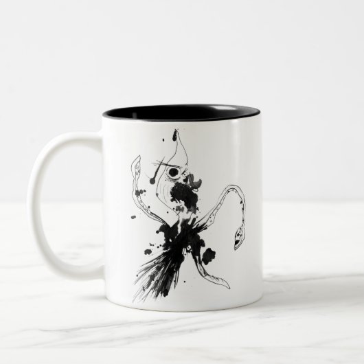 Squid Attack Tweekleurige Koffiemok (Links)