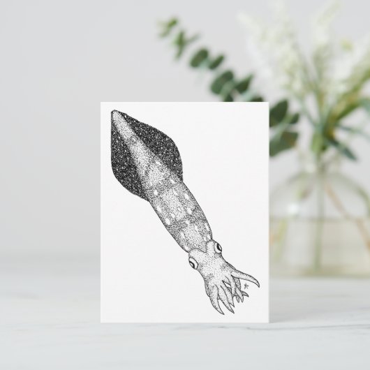 Squid Briefkaart (Staand voorkant)