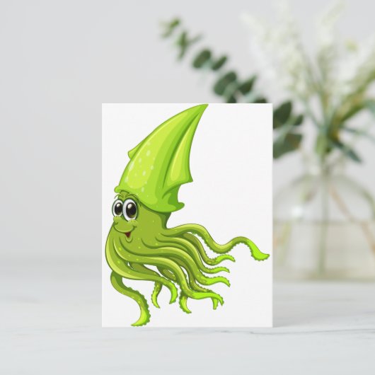 Squid Briefkaart (Staand voorkant)