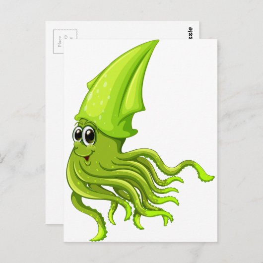 Squid Briefkaart (Voorkant / Achterkant)