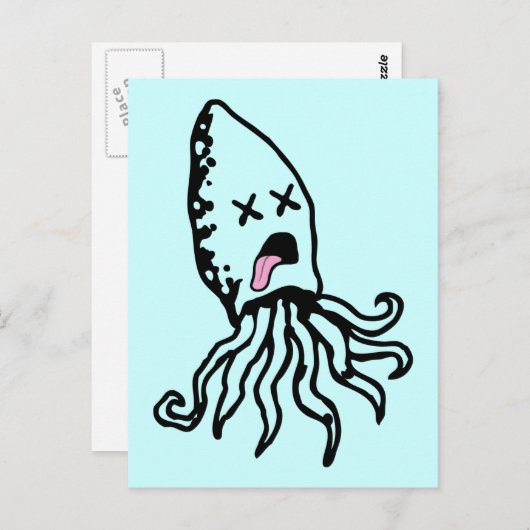 Squid Briefkaart (Voorkant / Achterkant)