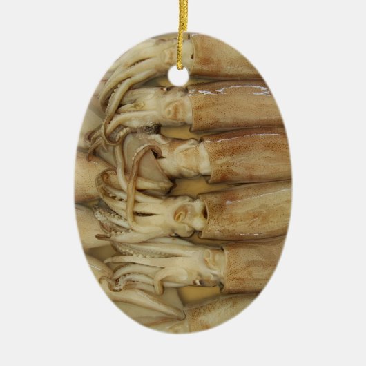 Squid - Calamari Keramisch Ornament (Voorkant)