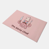 Squid Chef Cartoon Deurmat (Schuin)