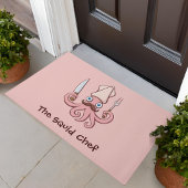 Squid Chef Cartoon Deurmat