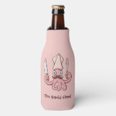 Squid Chef Cartoon Flesjeskoeler (Fles Voorkant)
