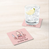 Squid Chef Cartoon Kartonnen Onderzetters (Insitu)