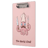 Squid Chef Cartoon Klembord (Links)