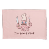 Squid Chef Cartoon Kussensloop (Voorkant)