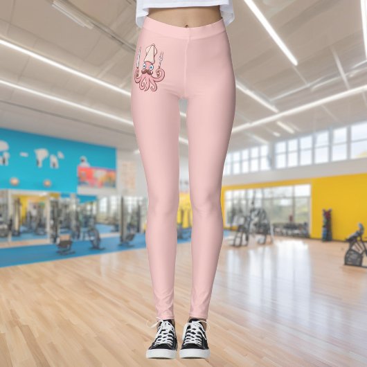 Squid Chef Cartoon Leggings