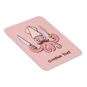 Squid Chef Cartoon Magneet (Rechterzijde)