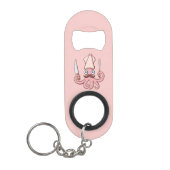 Squid Chef Cartoon Mini Flessenopener (Voorkant)
